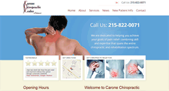 Desktop Screenshot of caronechiropracticcenter.com
