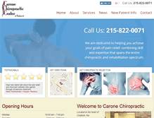 Tablet Screenshot of caronechiropracticcenter.com